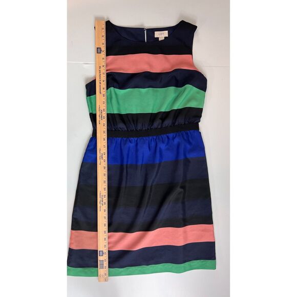 Ann Taylor LOFT Women's Sleeveless Dress Multicolor Stripe Size S - Picture 9 of 11